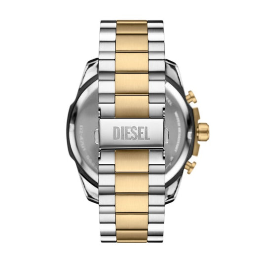 DIESEL MEGA CHIEF SILVER & GOLD TWO-TONE WATCH DZ4701 (M)
