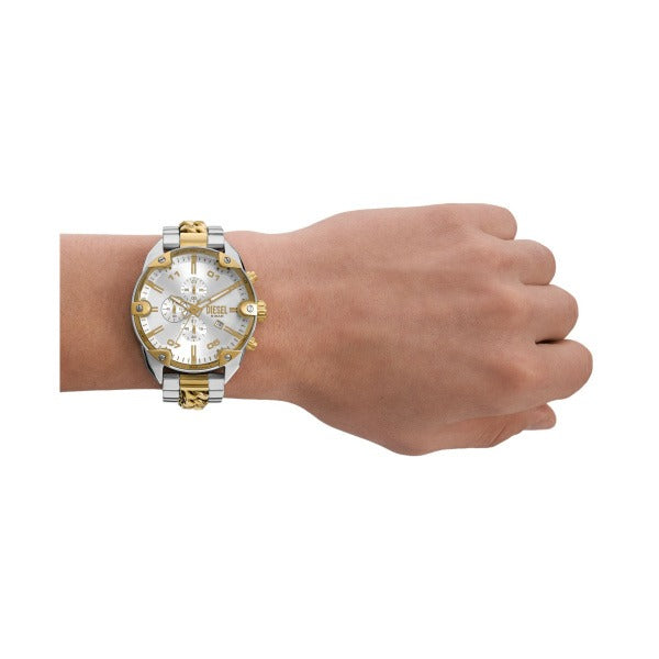 DIESEL SPIKED GOLD AND WHITE WATCH DZ4629 (M)