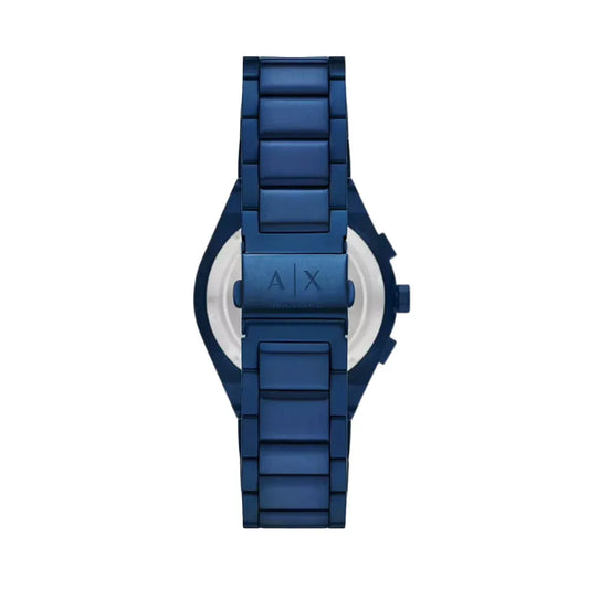 ARMANI EXCHANGE SYNC BLUE CHRONOGRAPH STAINLESS STEEL WATCH AX4189 (M)