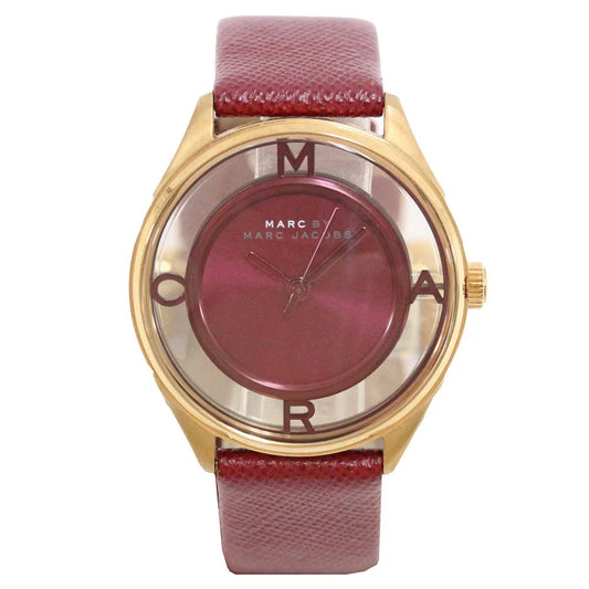 Marc Jacobs Tether Women's Red Leather Watch