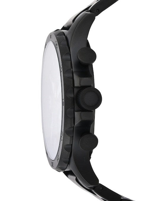 FOSSIL NATE CHRONOGRAPH BLACK STAINLESS STEEL WATCH - JR1401