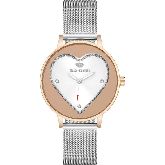 Juicy Couture Women’s Rose Gold & Silver Quartz Bangle Watch – JU-1036185