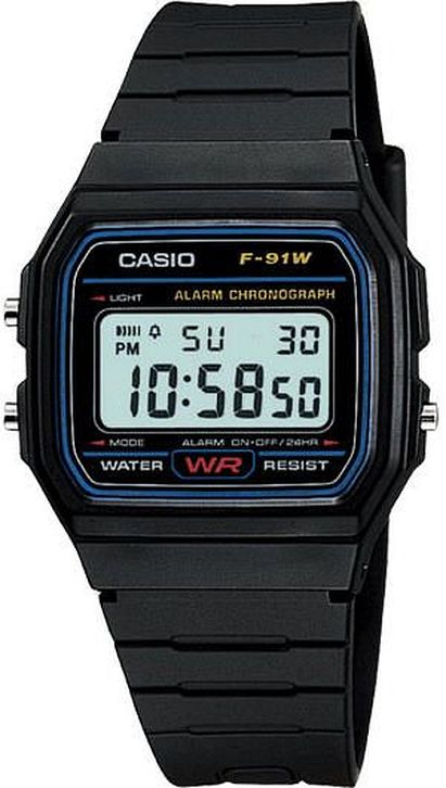 CASIO F-91W-1YEF RESIN DIGITAL (M)