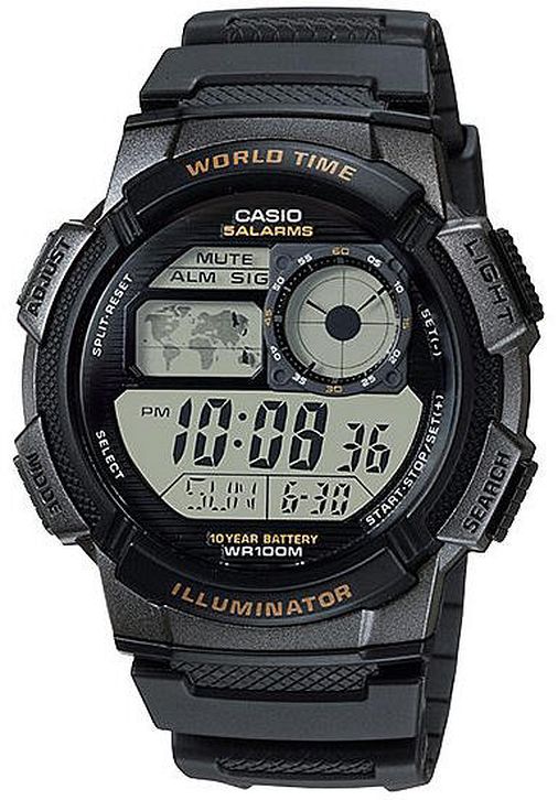 CASIO YOUTH DIGITAL WORLD TIME AE-1000W-1AV AE1000W-1AV (M)