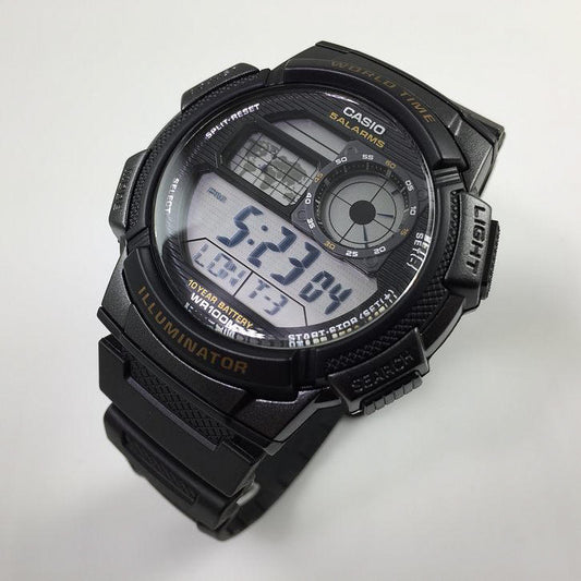 CASIO YOUTH DIGITAL WORLD TIME AE-1000W-1AV AE1000W-1AV (M)