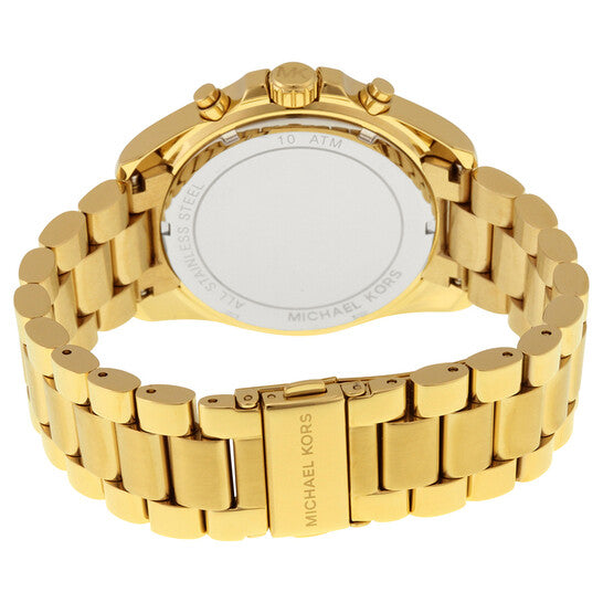 MICHAEL KORS - CHRONOGRAPH BRADSHAW GOLD-TONE STAINLESS STEEL BRACELET WATCH 43MM - MK5739 (W)