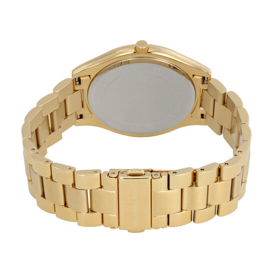MICHAEL KORS - SLIM RUNWAY GOLD-TONE STAINLESS STEEL WATCH - MK3179 (W)