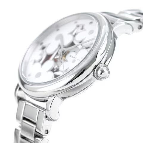 MARC JACOBS - CLASSIC SILVER STAINLESS-STEEL QUARTZ FASHION WATCH - MJ3597 (W)