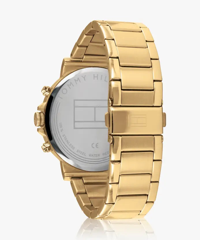 TOMMY HILFIGER GOLD MULTI DIAL MEN WATCH DANIEL 1710384