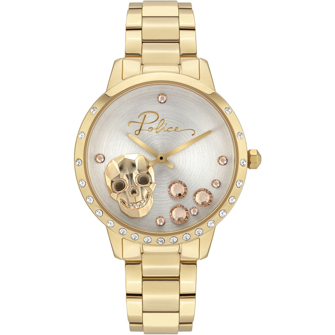 GUESS GOLDEN STAINLESS STEEL WOMEN'S WATCH – POPL16071MSG22MAC