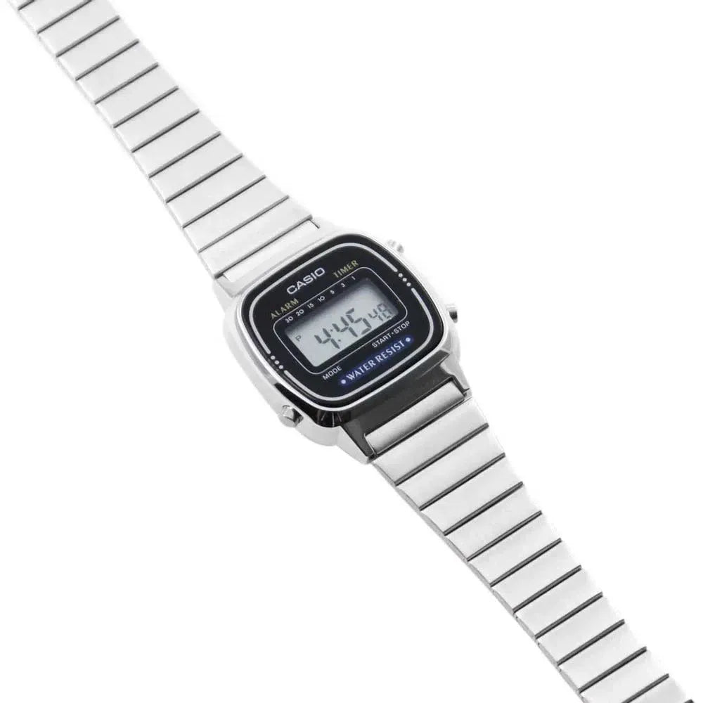 Casio LA670WA-1 Classic Black Silver Digital Watch