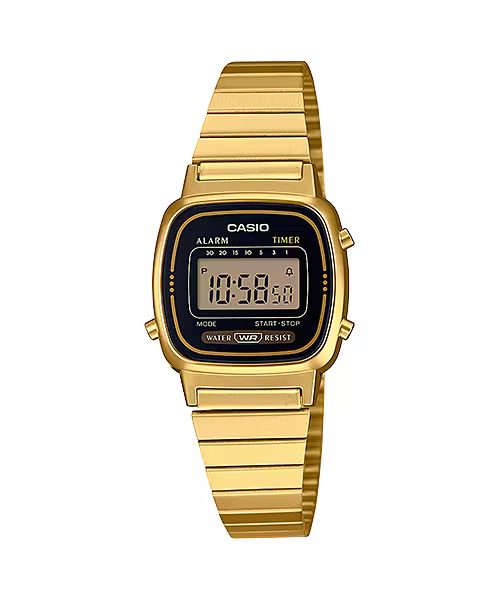 Casio Women's LA670WGA-1DF Digital Gold-Tone Watch