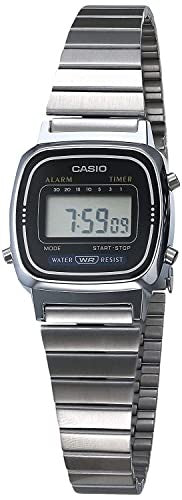 Casio LA670WA-1 Classic Black Silver Digital Watch