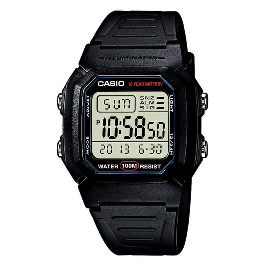 CASIO CLASSIC DIGITAL CHRONOGRAPH WATCH - W800H-1AV BLACK (M)