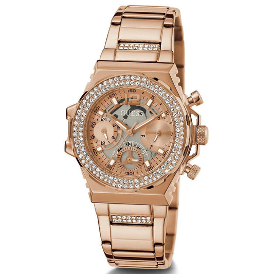 GUESS ROSE GOLD STAINLESS STEEL ANALOG QUARTZ WATCH