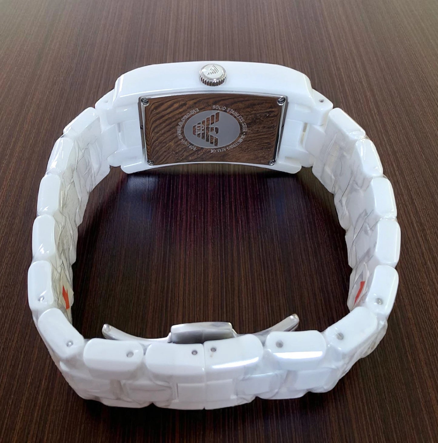 EMPORIO ARMANI CERAMICA WHITE CERAMIC MEN'S WATCH