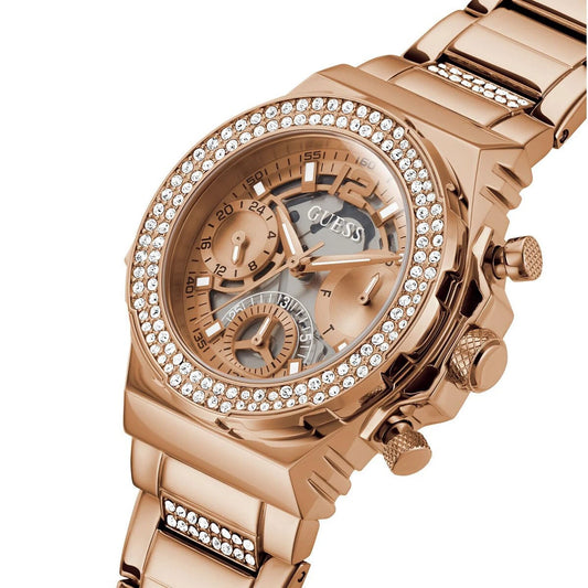 GUESS ROSE GOLD STAINLESS STEEL ANALOG QUARTZ WATCH