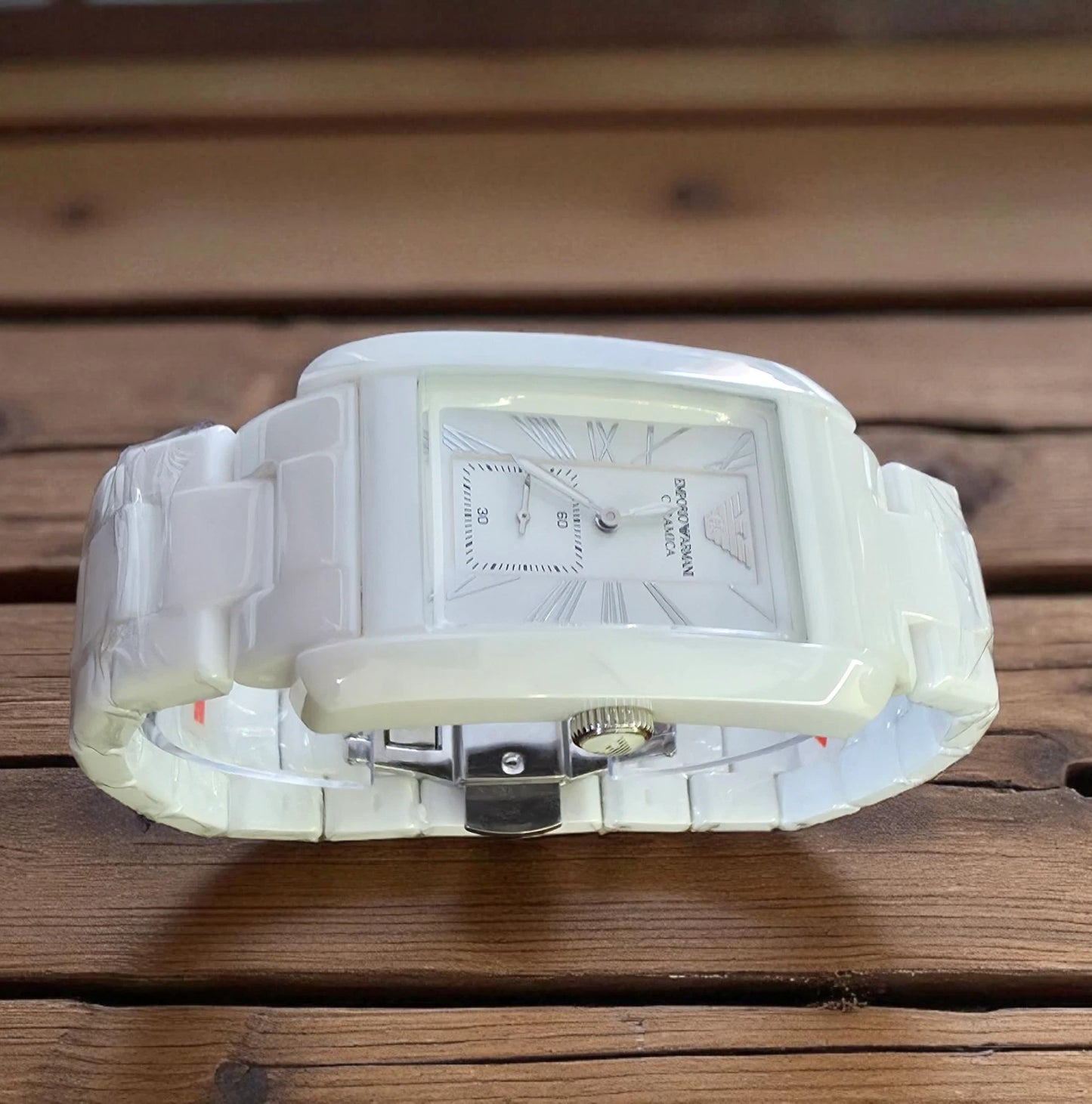 EMPORIO ARMANI CERAMICA WHITE CERAMIC MEN'S WATCH