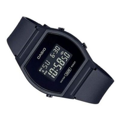 CASIO SPORTS DIGITAL STOPWATCH TIMER BLACK RESIN  LW-204-1BCF (W)