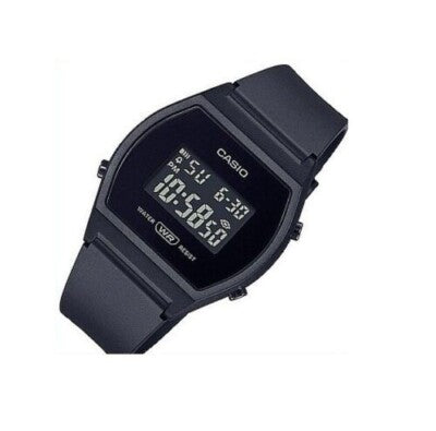CASIO SPORTS DIGITAL STOPWATCH TIMER BLACK RESIN  LW-204-1BCF (W)