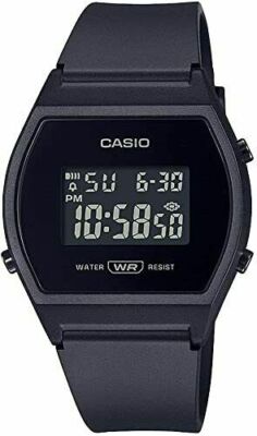 CASIO SPORTS DIGITAL STOPWATCH TIMER BLACK RESIN  LW-204-1BCF (W)