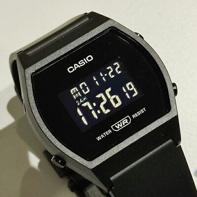 CASIO SPORTS DIGITAL STOPWATCH TIMER BLACK RESIN  LW-204-1BCF (W)
