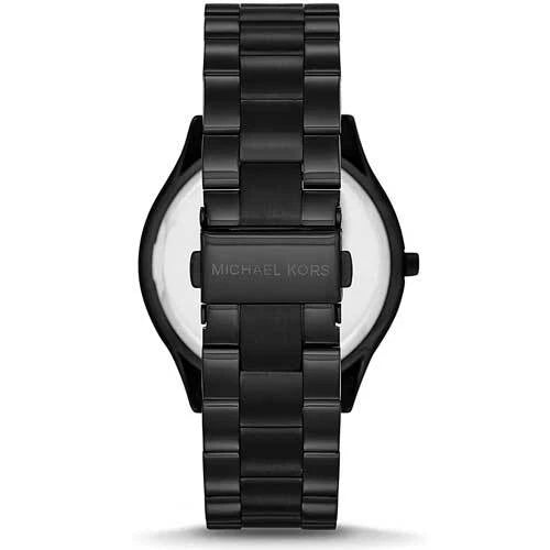 MICHAEL KORS - SLIM RUNWAY BLACK STAINLESS STEEL WATCH - MK3221 (W)