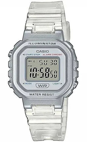 CASIO ILLUMINATOR TRANSLUCENT BAND ALARM CHRONOGRAPH RESIN BAND LA-20WHS-7ACF (M)