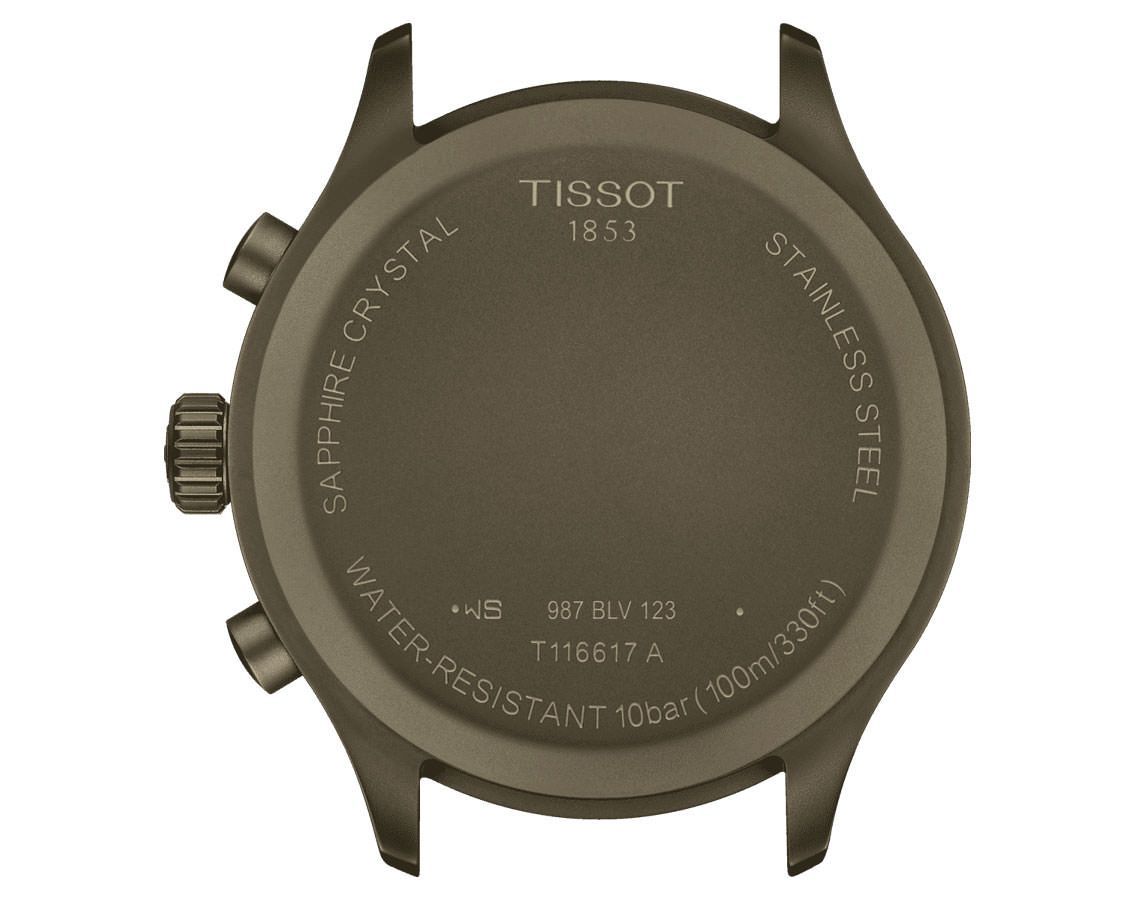 TISSOT CHRONO XL KHAKI DAIL KHAKI DIAL LEATHER MEN'S WATCH 45MM - T116.617.36.092.00