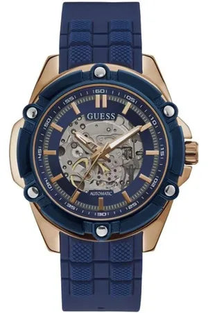 GUESS PURPLE SYNTHETIC OPEN HEART WATCH
