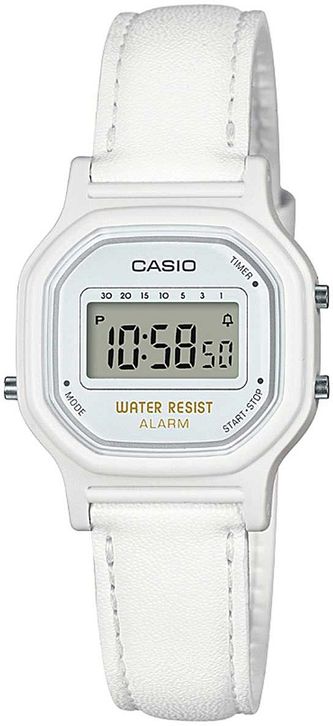 CASIO DIGITAL WHITE STRAP WATCH LA-11WL-7APB (W)