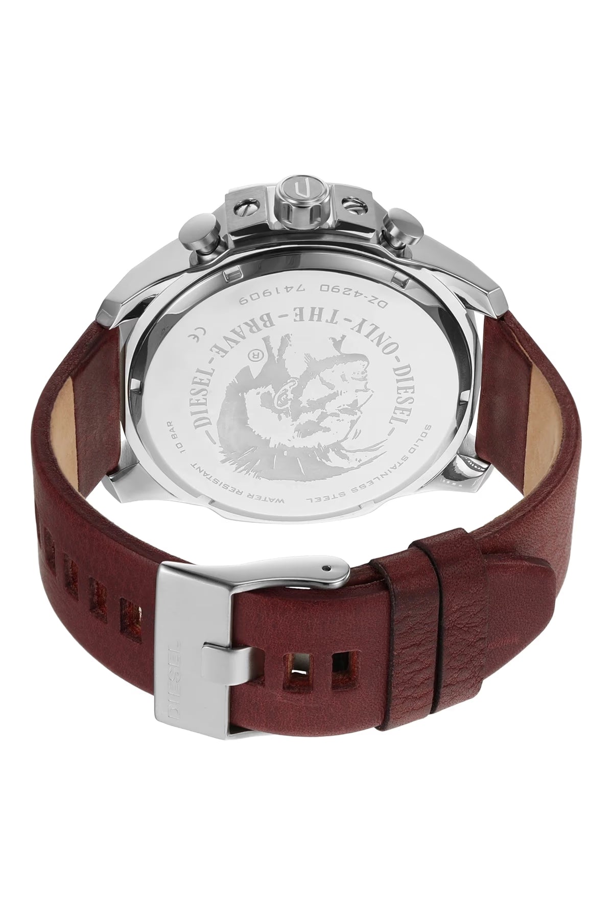 DIESEL - MEGA CHIEF BROWN LEATHER WATCH - DZ4290 (M)