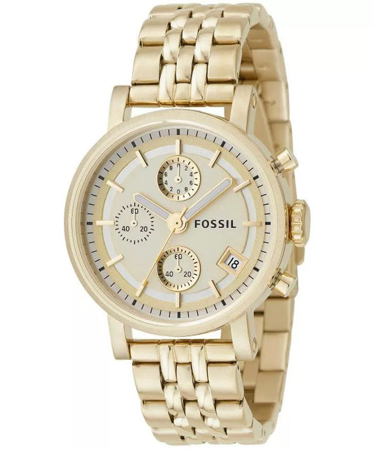 FOSSIL BOYFRIEND CHRONOGRAPH CHAMPAGNE DIAL WOMEN’S WATCH ES2197 (W)