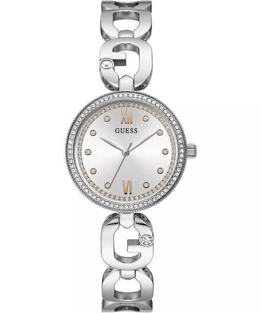 GUESS GRAY STAINLESS STEEL LUXURY WATCH