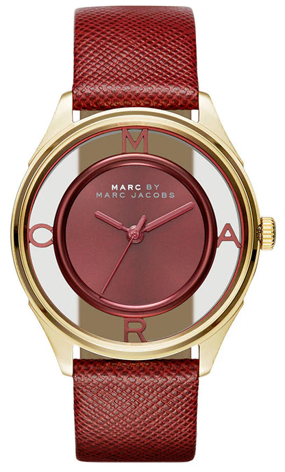 Marc Jacobs Tether Women's Red Leather Watch