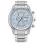 CITIZEN SPORT LUXURY - LIGHT BLUE DIAL STAINLESS STEEL BRACELET WATCH