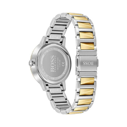 Hugo Boss Signature Ladies Gold &amp; Silver Stainless Steel Watch – 1502568