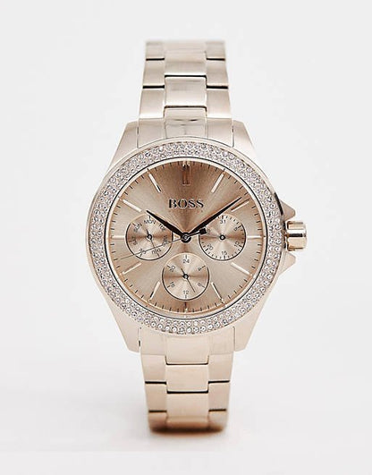 Hugo Boss Premiere Ladies Gold Quartz Watch – 1502443