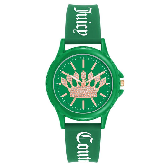 Juicy Couture Women’s Green Silicone Watch – JCJC1324GNGNAC