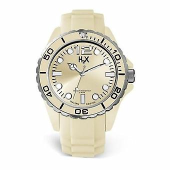 HAUREX CREAM SILICON STRAP WATCH HASC382UC1AC