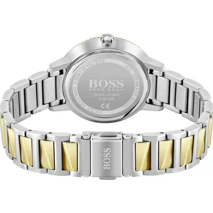 Hugo Boss Signature Ladies Gold &amp; Silver Stainless Steel Watch – 1502568