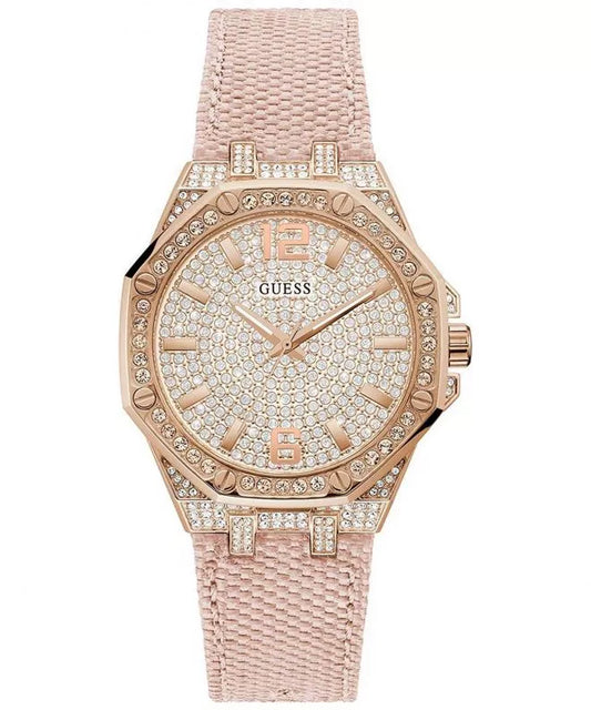 GUESS GOLD TONE WITH STONES EMBEDED
