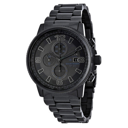 CITIZEN NIGHTHAWK - MEN'S ECO-DRIVE CHRONOGRAPH STAINLESS STEEL WATCH