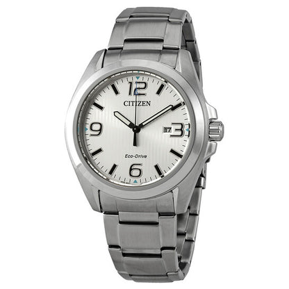 CITIZEN GARRISION - MEN'S ECO-DRIVE SILVER STAINLESS STEEL WATCH