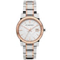 Burberry The City BU9105 Ladies Silver Rose Gold Watch