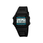CASIO ILLUMINATOR SQUARE BLACK RESIN STRAP DIGITAL SPORT (M)