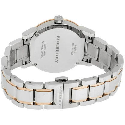 Burberry The City BU9105 Ladies Silver Rose Gold Watch