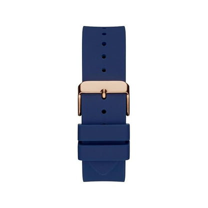 GUESS PURPLE SYNTHETIC OPEN HEART WATCH