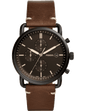 FOSSIL COMMUTER QUARTZ SMOKE STAINLESS STEEL BLACK DIAL FS5403(M)