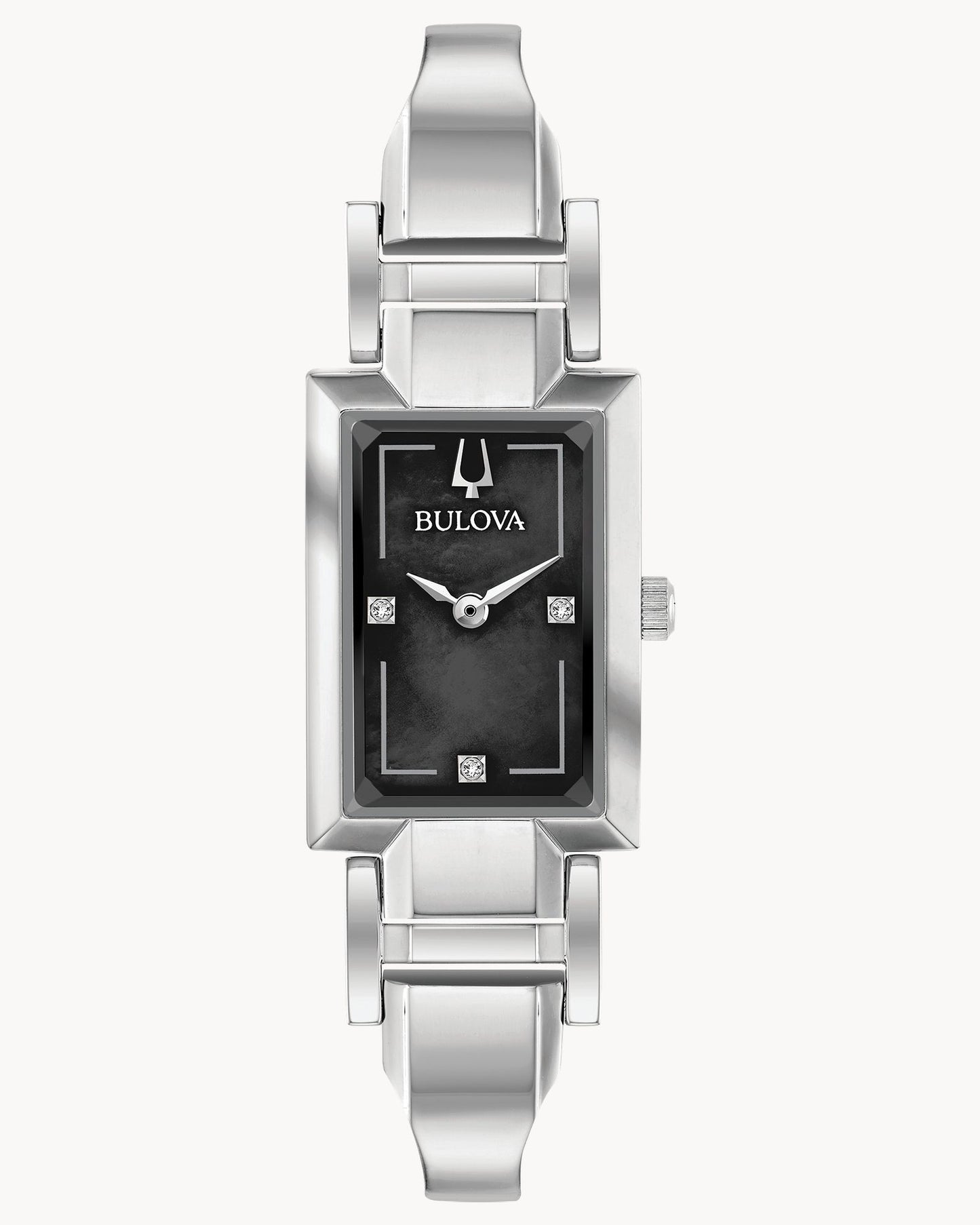 BULOVA BLACK MOTHER OF PEARL DIAL QUARTZ CLASSIC 96P209 (W)